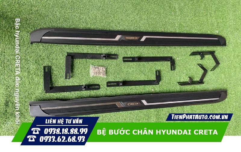 Mẫu bệ bước chân cho xe Hyundai Creta loại đúc sọc đơn
