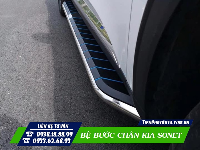 Bệ bước chân Kia Sonet là phụ kiện không thể thiếu trên xe