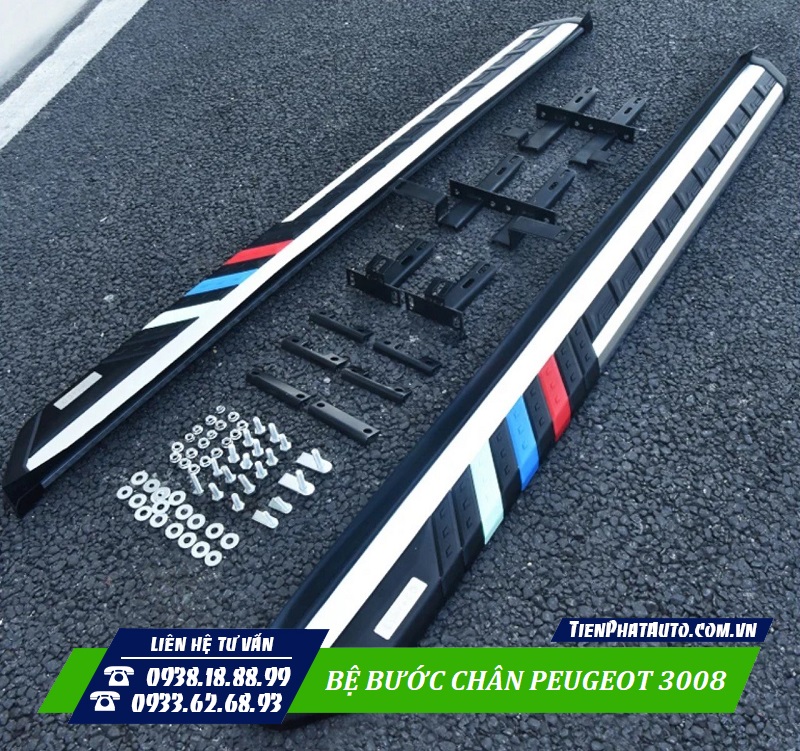 Bệ bước chân Peugeot 3008 là phụ kiện không thể thiếu trên xe