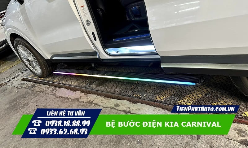 Độ bệ bước điện cho Carnival giúp mang lại khá nhiều sự tiện lợi