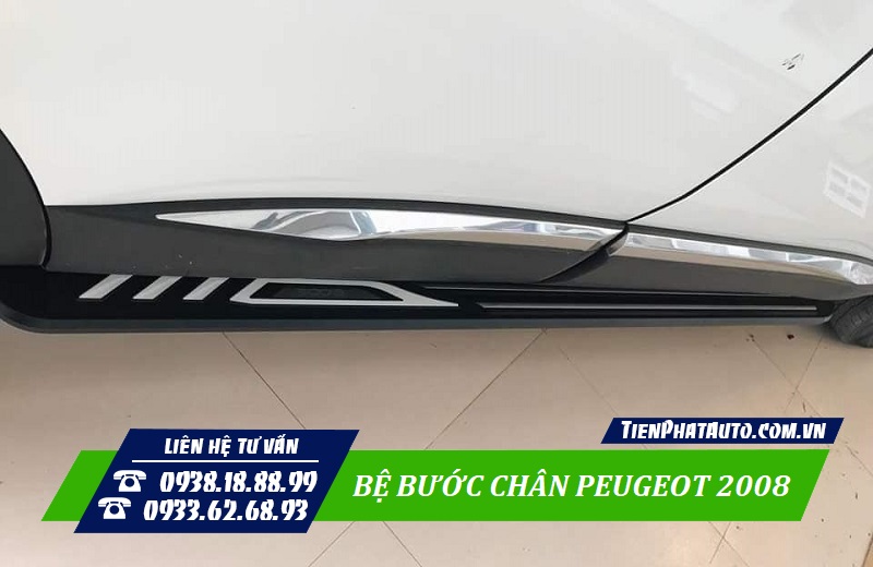 Bệ bước chân Peugeot 2008 thiết kế chuẩn phom xe thẩm mỹ cao
