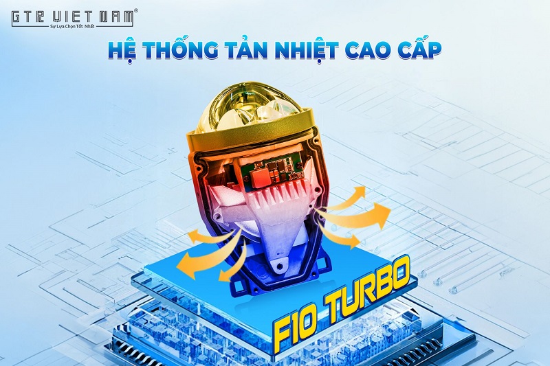 F10 Turbo trang bị hệ thống tản nhiệt cao cấp