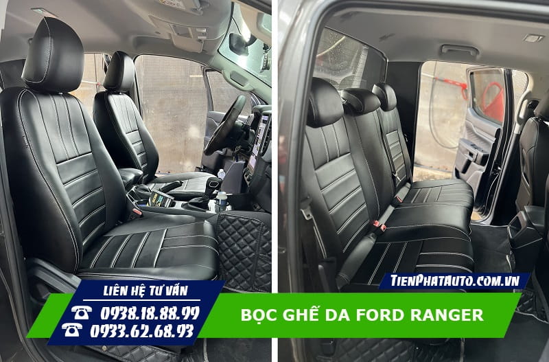 Tiến Phát Auto chuyên bọc ghế da cho xe Ford Ranger 2023