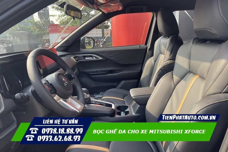 Bọc ghế da cho Mitsubishi Xforce giúp ngồi êm ái và thoải mái