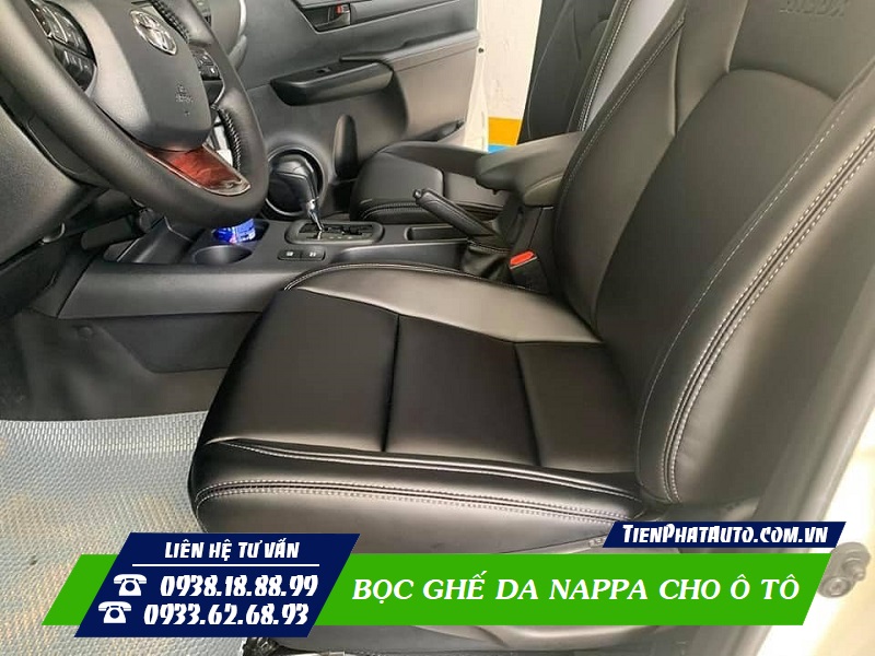 Chất liệu da Nappa cao cấp giúp mang lại cảm giác ngồi thoải mái và êm ái