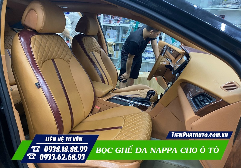 Ghế da Nappa giúp mang lại sự thẩm mỹ và đẳng cấp cho xe của bạn