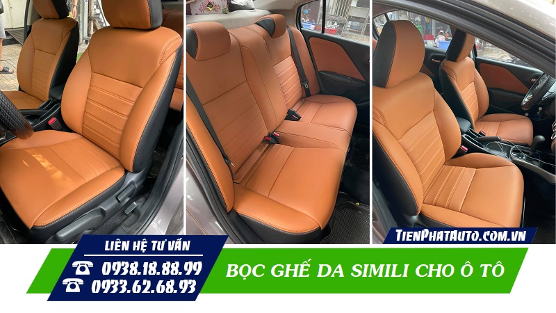 Bạn có thể thoải mái lựa chọn kiểu dáng để may ghế cho xe của mình