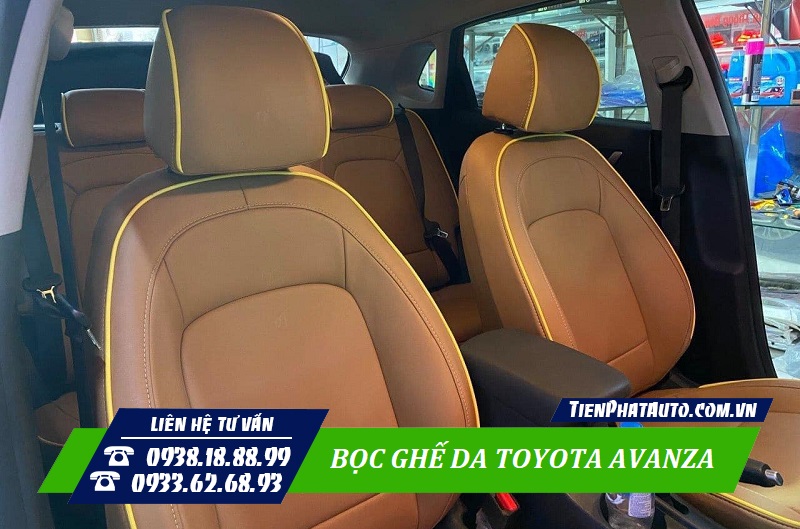 Tiến Phát Auto chuyên bọc ghế da cho xe Toyota Avanza tại TPHCM