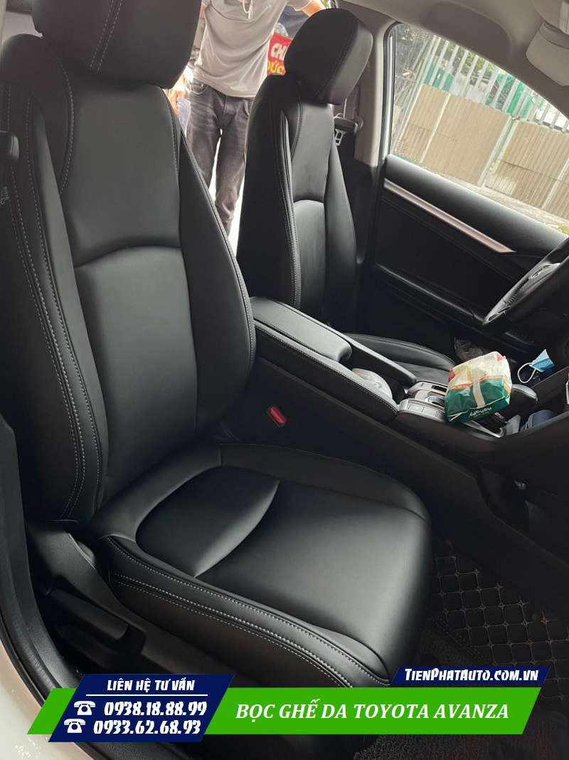 Tiến Phát Auto chuyên bọc ghế da Simili cho xe Toyota Avanza