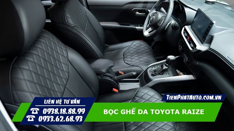Đầy đủ chất liệu da ghế để bạn có thể lựa chọn cho Toyota Raize của mình