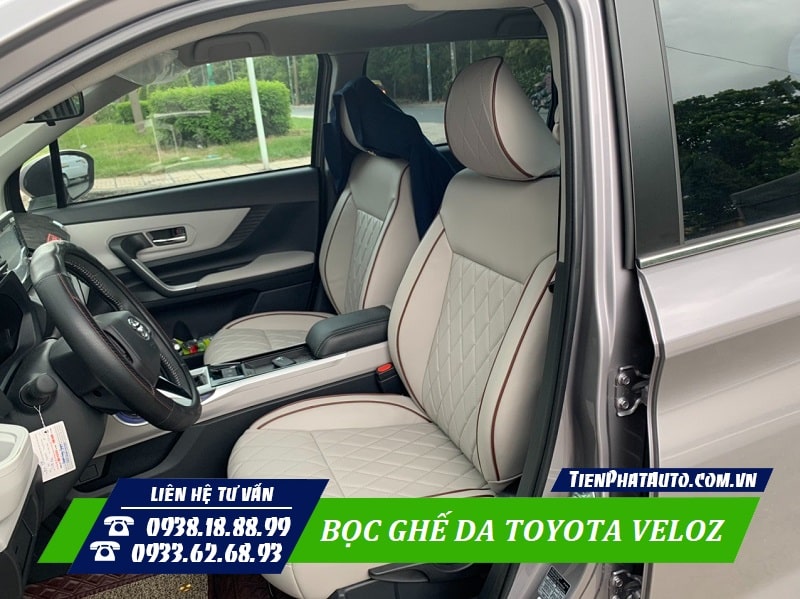 Toyota Veloz nâng cấp ghế da tăng thêm sự sang trọng và hiện đại cho xe