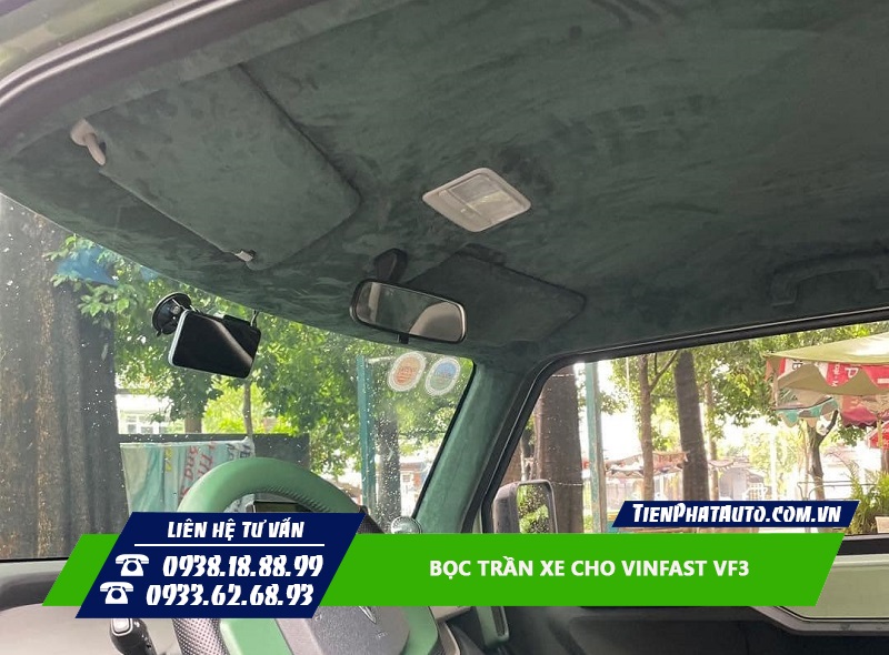 Bọc trần cho xe Vinfast VF3 giúp tăng sự sang trọng và cá tính hơn