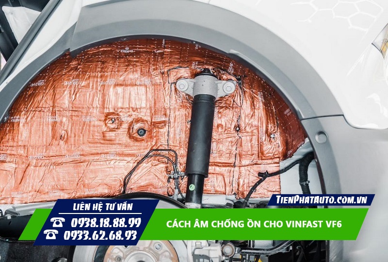 Hình ảnh cách âm chống ồn hốc bánh xe cho Vinfast VF6
