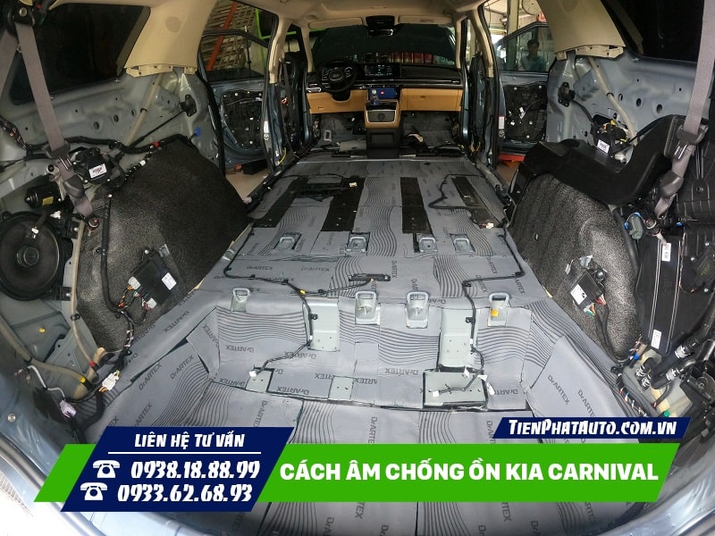 Cách âm chống ồn Kia Carnival giúp mang lại rất nhiều tiện ích