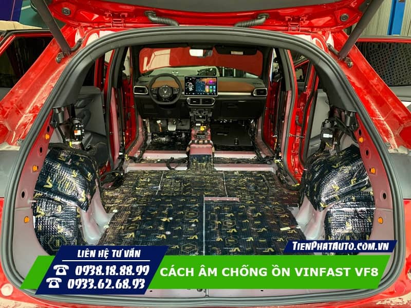 Vật liệu cách âm Vibrofilt chính hãng được trang bị trên Vinfast VF8