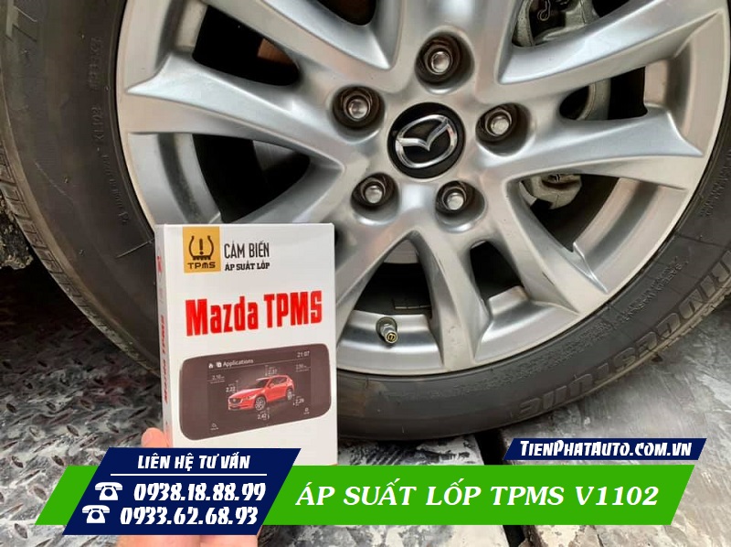 Pin áp suất lốp TPMS V1102 có tuổi thọ sử dụng đến 5 năm
