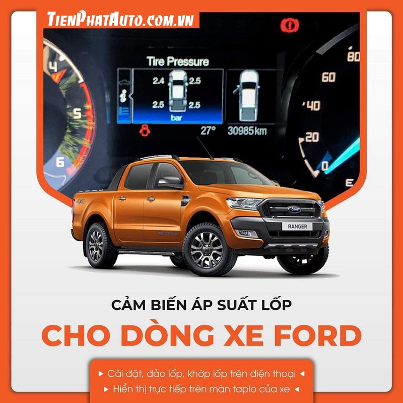 Cảm biến áp suất lốp Ellisafe I38 dành riêng cho xe Ford