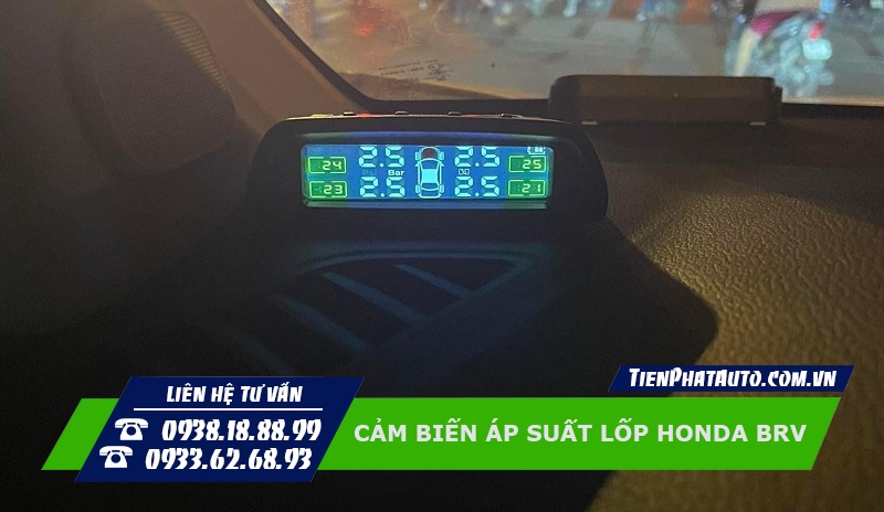 Hình ảnh cảm biến áp suất lốp Honda BRV loại gắn đặt taplo xe