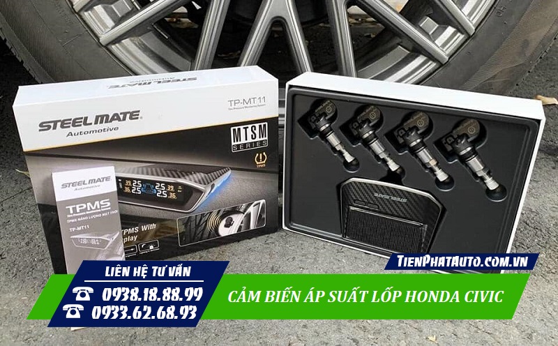 Tiến Phát Auto chuyên lắp cảm biến áp suất lốp Honda Civic tại TPHCM