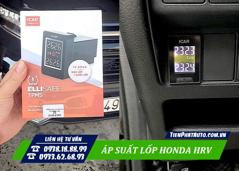 Cảm biến áp suất lốp Honda HRV 2023 loại tích hợp cổng chờ