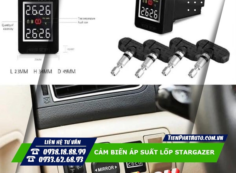Hình ảnh cảm biến áp suất lốp cho Hyundai Stargazer loại gắn cổng chờ