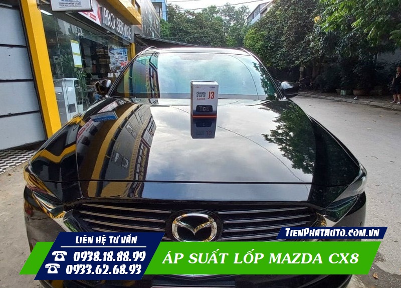 Mazda CX8 lắp cảm biến áp suất lốp tại Tiến Phát Auto