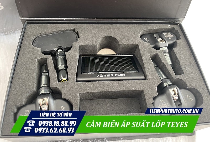 Trọn bộ cảm biến áp suất lốp TPMS TEYES van gắn trong
