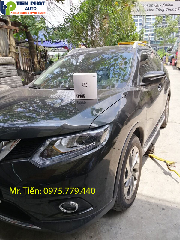 Cảm biến áp suất lốp tích hợp màn hình DVD cho Nissan Xtrail 2018 - 2019 tại TPHCM