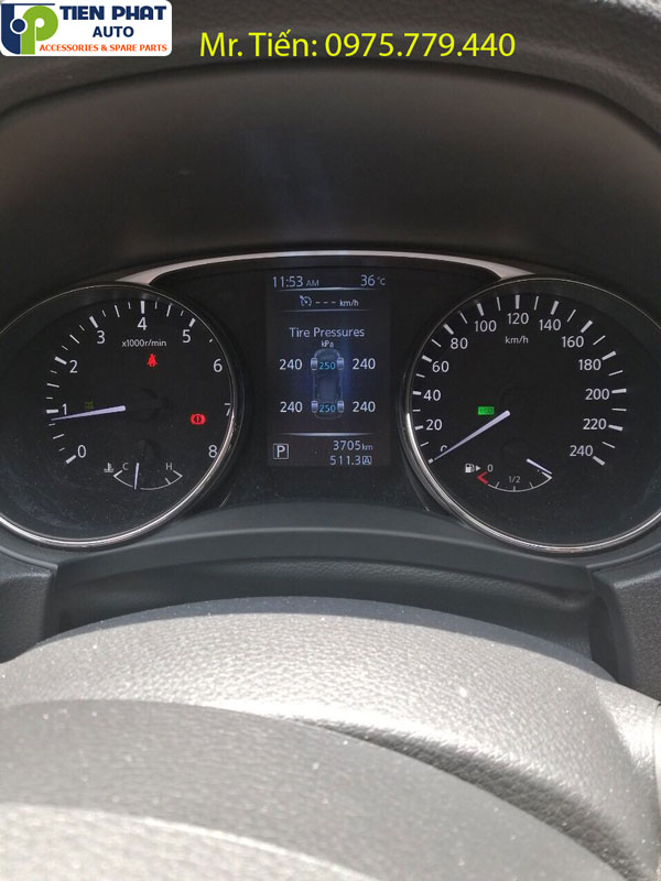 Cảm biến áp suất lốp tích hợp màn hình DVD cho Nissan Xtrail 2018 - 2019 tại TPHCM