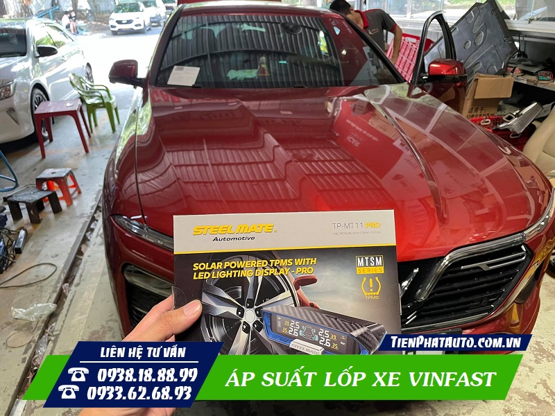 Nâng cấp cảm biến áp suất lốp Vinfast tại Tiến Phát Auto