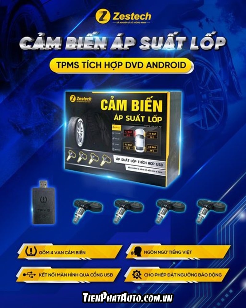 Cảm biến áp suất lốp Zestech ra mắt 3 phiên bản hoàn toàn mới