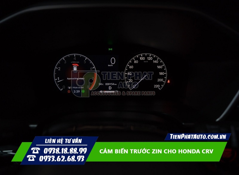 Cảm biến trước Zin cho Honda CRV 2024 cảnh báo trên ODO