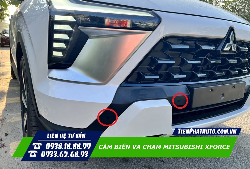 Lắp cảm biến va chạm trước Zin tích hợp ODO cho Mitsubishi Xforce