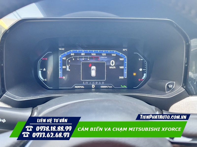 Cảm biến va chạm tích hợp hiển thị màn hình ODO zin xe Mitsubishi Xforce