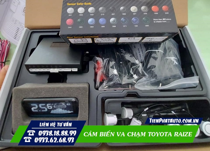 Bộ cảm biến va chạm Toyota Raize có nhiều màu sắc để bạn lựa chọn