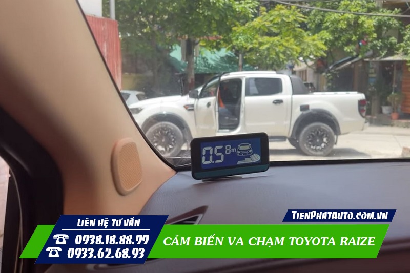 Tiến Phát Auto chuyên lắp cảm biến va chạm cho xe Toyota Raize