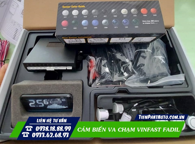 Trọn bộ cảm biến va chạm thương hiệu Steelmate cho Vinfast Fadil