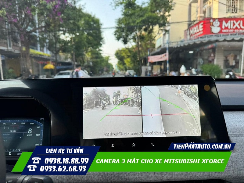 Lắp camera 3 mắt cho Xforce hoàn toàn cắm giăc zin 100% theo xe