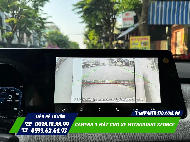 Lắp camera 3 mắt cho xe Mitsubishi Destinator giúp quan sát dễ dàng hơn