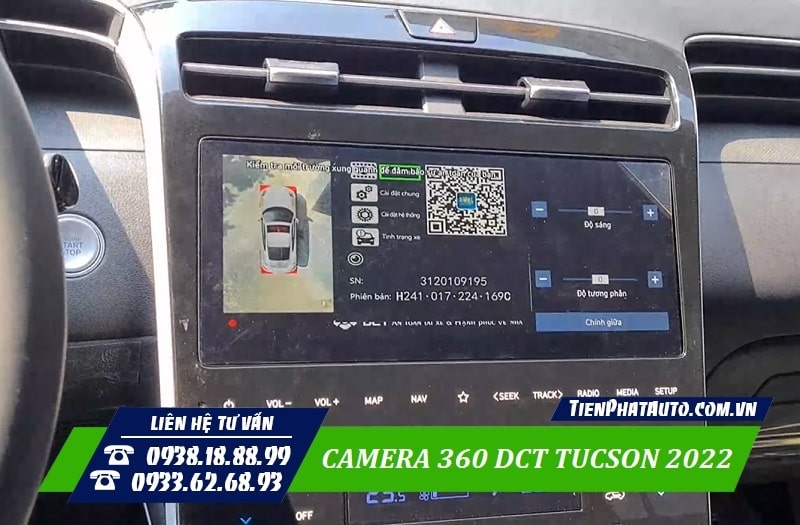 Hệ thống camera 360 DCT kiêm tính năng ghi lại hành trình 4 phía