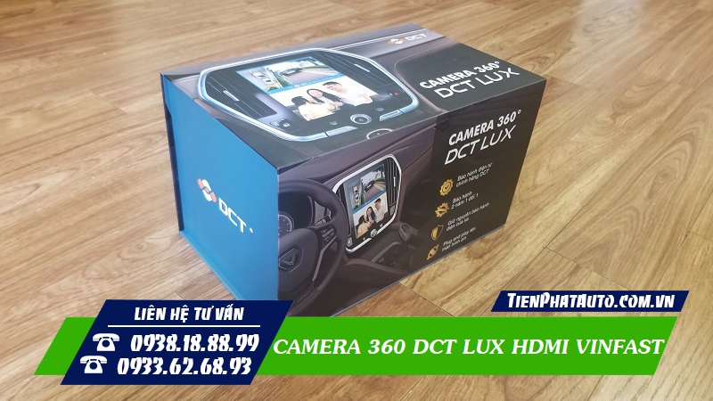 Camera 360 DCT LUX tích hợp DVD zin Vinfast thông qua cổng HDMI