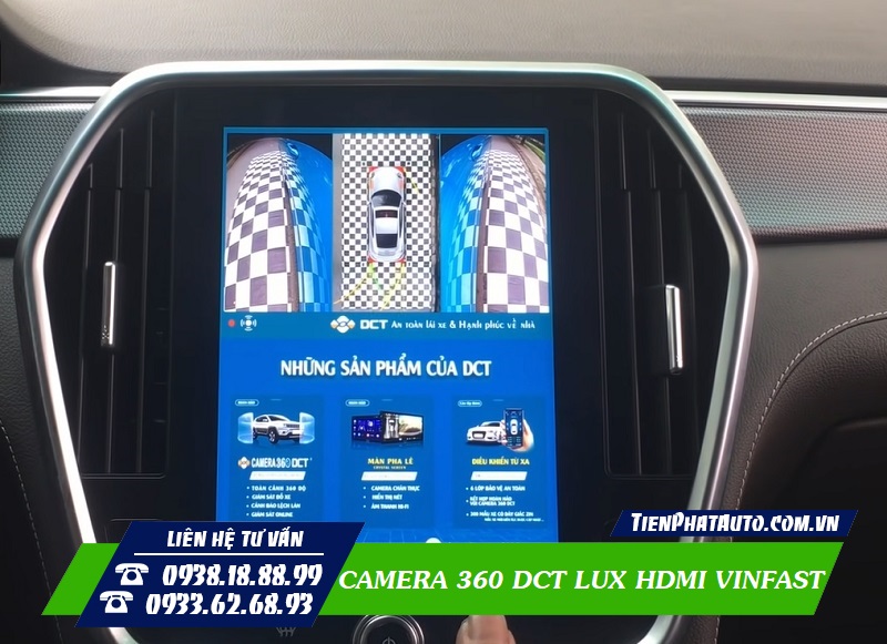 Màn hình hiển thị góc quay 2 bánh sau của xe góc rộng rõ nét