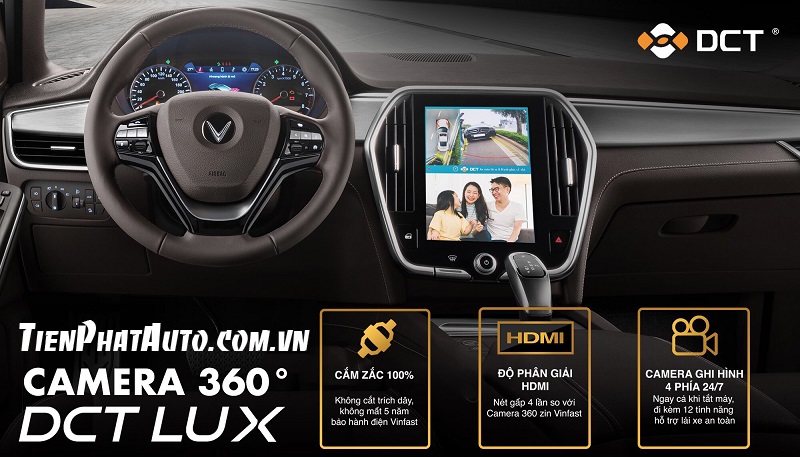 Camera 360 DCT LUX HDMI ghi hành trình toàn cảnh 4 phía