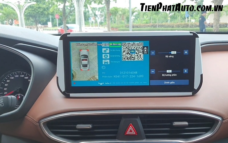 Camera 360 DCT cho xe Hyundai Santafe 2021 rõ nét, ghi hình 4 phía