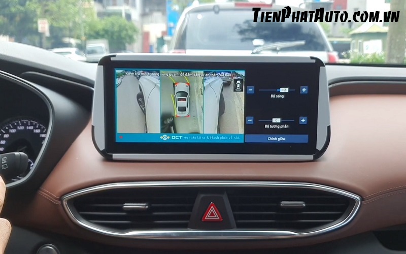 Camera 360 DCT Hyundai Santafe 2021 hỗ trợ lái xe an toàn