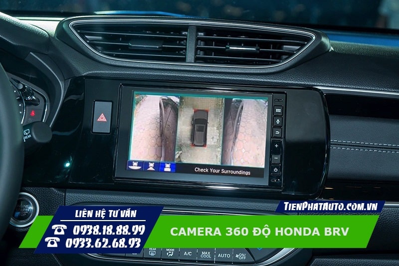 Camera 360 độ Honda BRV là trang bị cần thiết nên lắp thêm