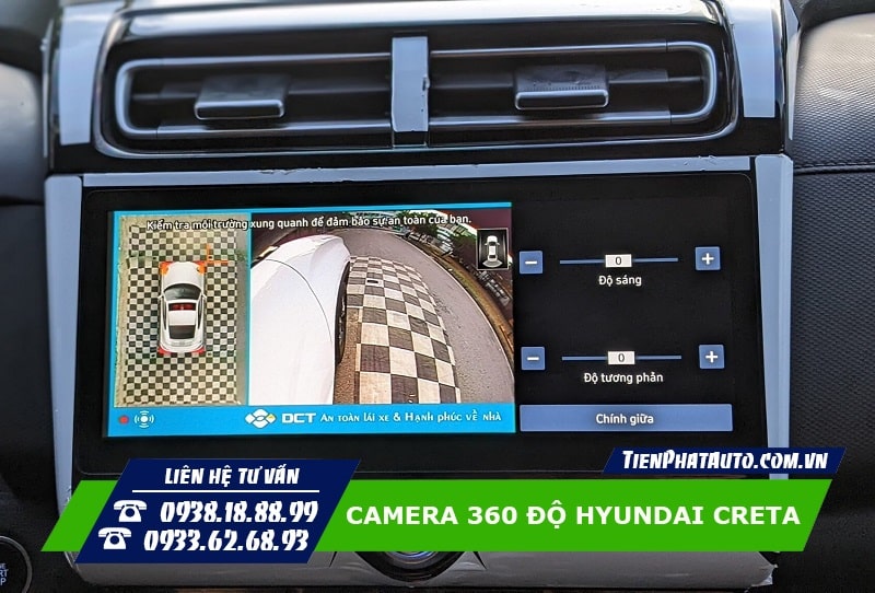 Lắp camera 360 độ Hyundai Creta 2023 - 2024 hỗ trợ lái xe an toàn