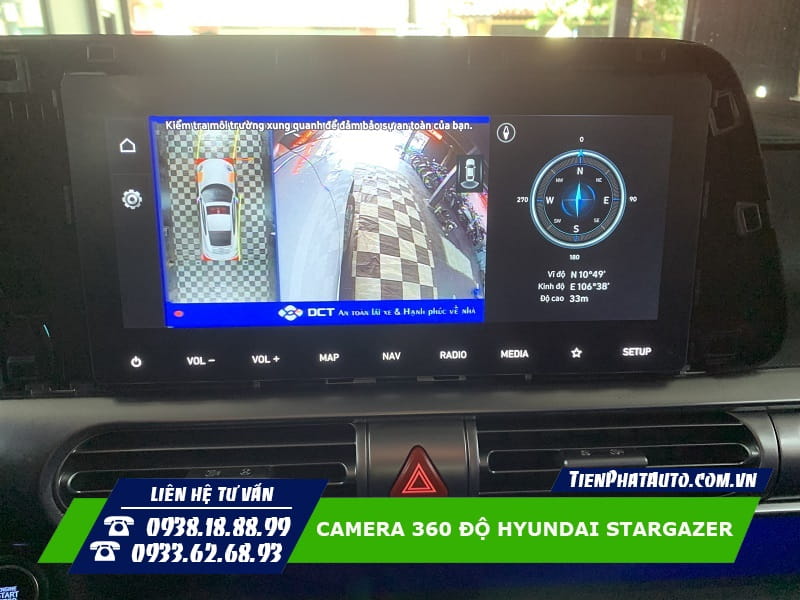 Hình ảnh góc quay camera 360 độ Hyundai Stargazer phía bên phải