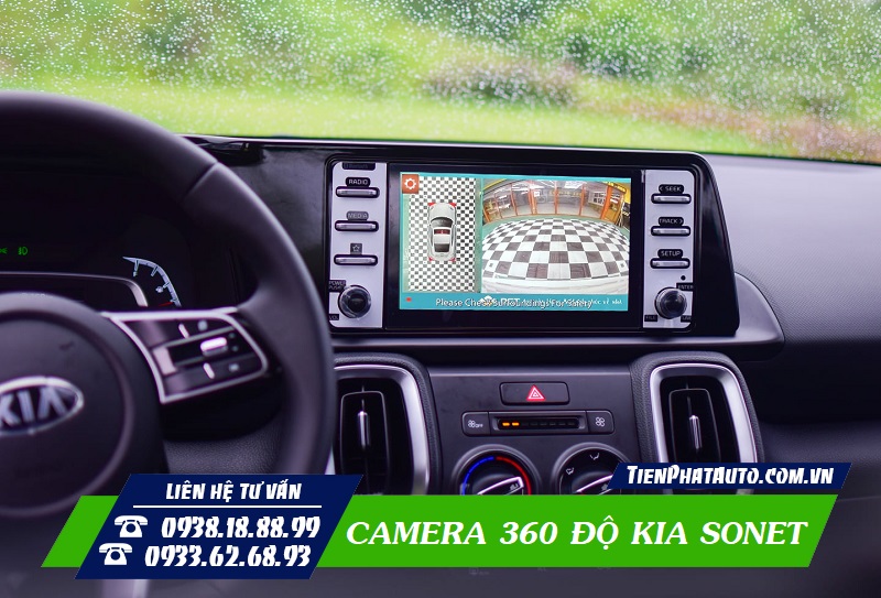Camera 360 DCT lắp trên Kia Sonet tại Tiến Phát Auto