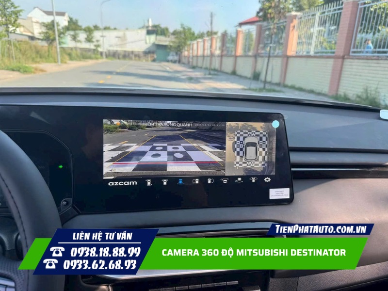 Lắp camera 360 độ cho Destinator giúp lùi và đỗ xe dễ dàng hơn